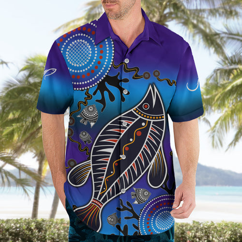 australia-fishing-hawaiian-shirt-hooked-on-fishing-with-aboriginal-patterns