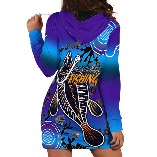 australia-fishing-hoodie-dress-hooked-on-fishing-with-aboriginal-patterns