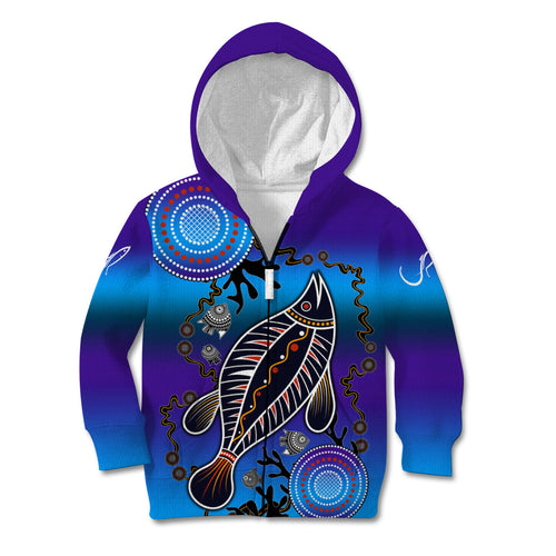 australia-fishing-kid-hoodie-hooked-on-fishing-with-aboriginal-patterns