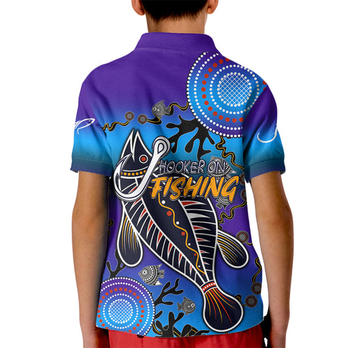 australia-fishing-kid-polo-shirt-hooked-on-fishing-with-aboriginal-patterns