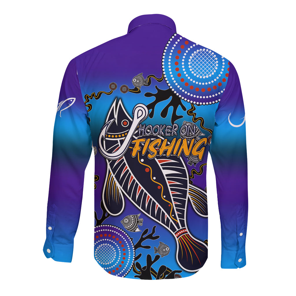 australia-fishing-long-sleeve-button-shirt-hooked-on-fishing-with-aboriginal-patterns