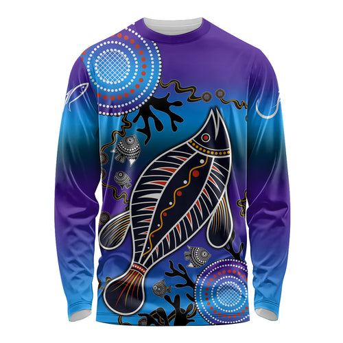 australia-fishing-long-sleeve-shirt-hooked-on-fishing-with-aboriginal-patterns