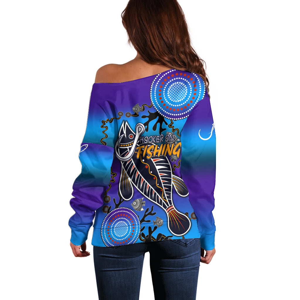australia-fishing-off-shoulder-sweater-hooked-on-fishing-with-aboriginal-patterns