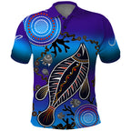 australia-fishing-polo-shirt-hooked-on-fishing-with-aboriginal-patterns