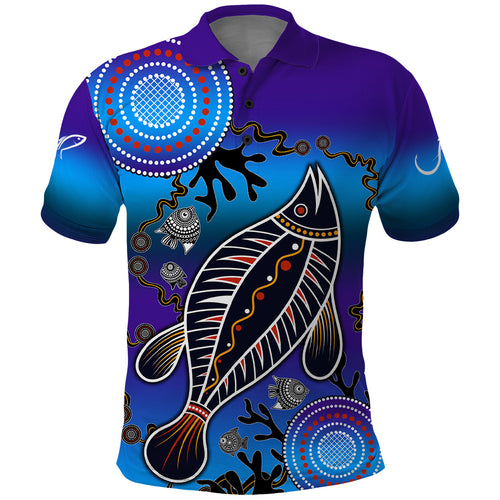 australia-fishing-polo-shirt-hooked-on-fishing-with-aboriginal-patterns