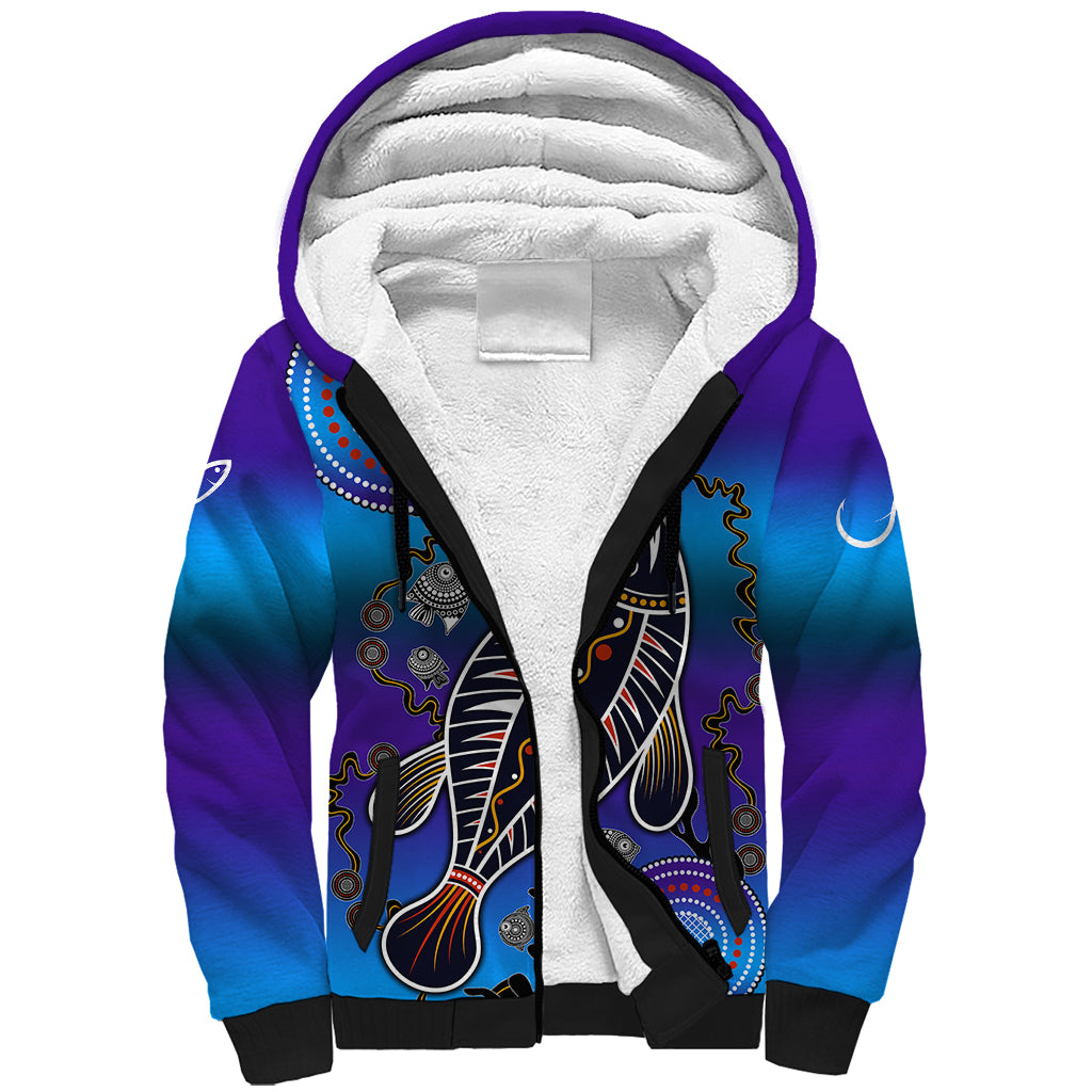 australia-fishing-sherpa-hoodie-hooked-on-fishing-with-aboriginal-patterns