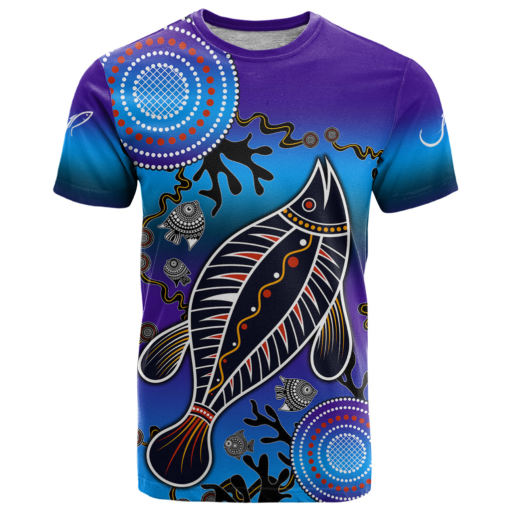 australia-fishing-t-shirt-hooked-on-fishing-with-aboriginal-patterns