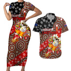 koalaty-christmas-couples-matching-short-sleeve-bodycon-dress-and-hawaiian-shirt-australia-koala-aboriginal
