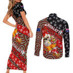 koalaty-christmas-couples-matching-short-sleeve-bodycon-dress-and-long-sleeve-button-shirt-australia-koala-aboriginal