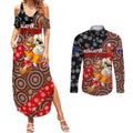 koalaty-christmas-couples-matching-summer-maxi-dress-and-long-sleeve-button-shirt-australia-koala-aboriginal