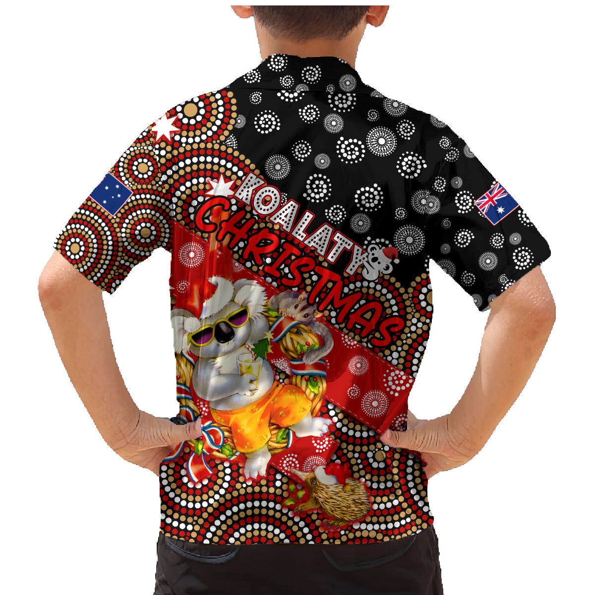 koalaty-christmas-family-matching-mermaid-dress-and-hawaiian-shirt-australia-koala-aboriginal