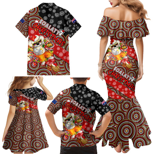 koalaty-christmas-family-matching-mermaid-dress-and-hawaiian-shirt-australia-koala-aboriginal