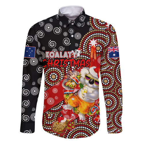 koalaty-christmas-family-matching-mermaid-dress-and-hawaiian-shirt-australia-koala-aboriginal