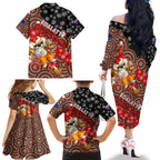 koalaty-christmas-family-matching-off-shoulder-long-sleeve-dress-and-hawaiian-shirt-australia-koala-aboriginal
