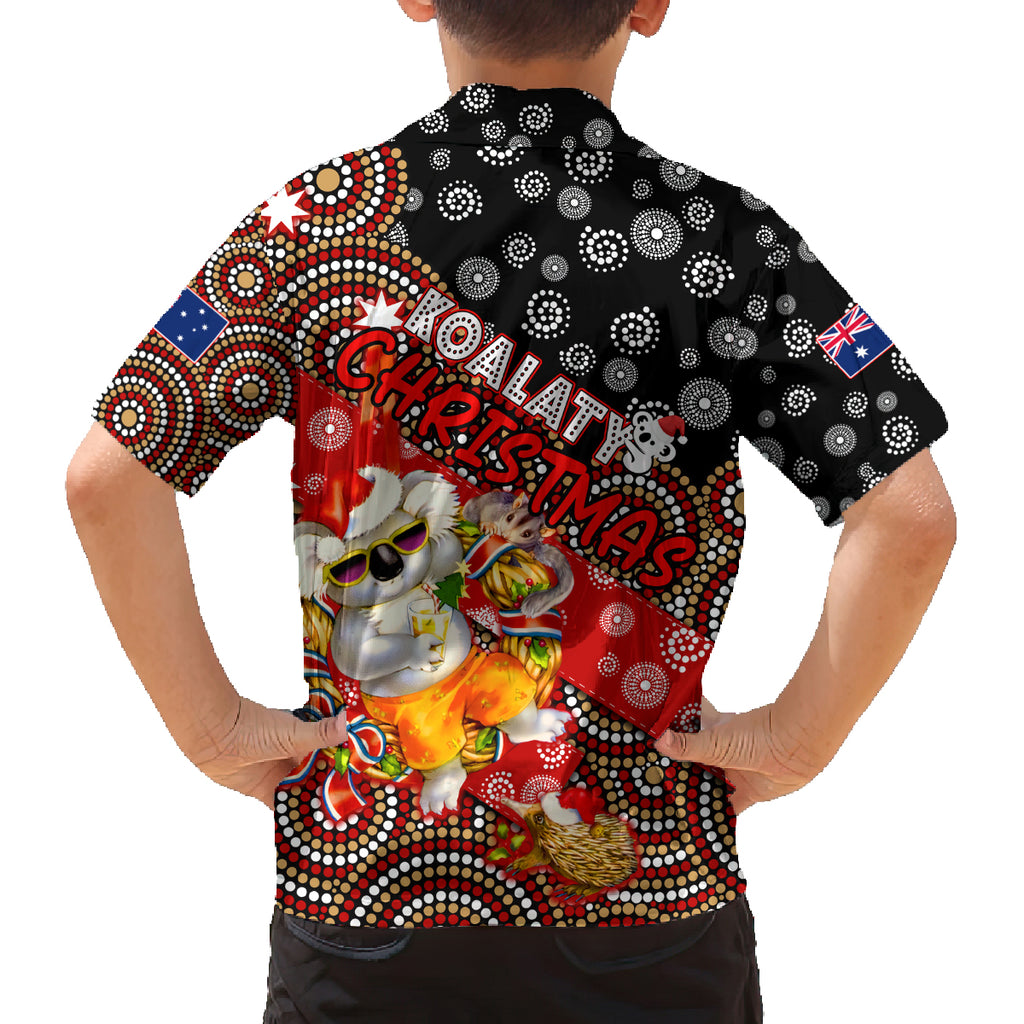 koalaty-christmas-family-matching-off-shoulder-maxi-dress-and-hawaiian-shirt-australia-koala-aboriginal