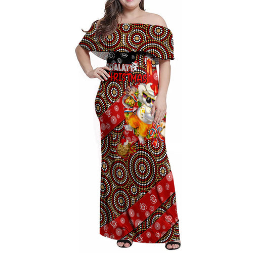 koalaty-christmas-family-matching-off-shoulder-maxi-dress-and-hawaiian-shirt-australia-koala-aboriginal