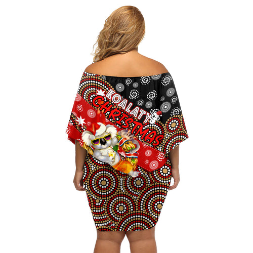 koalaty-christmas-family-matching-off-shoulder-short-dress-and-hawaiian-shirt-australia-koala-aboriginal
