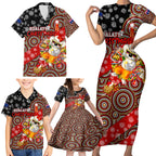 koalaty-christmas-family-matching-short-sleeve-bodycon-dress-and-hawaiian-shirt-australia-koala-aboriginal