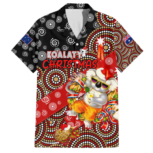 koalaty-christmas-family-matching-summer-maxi-dress-and-hawaiian-shirt-australia-koala-aboriginal