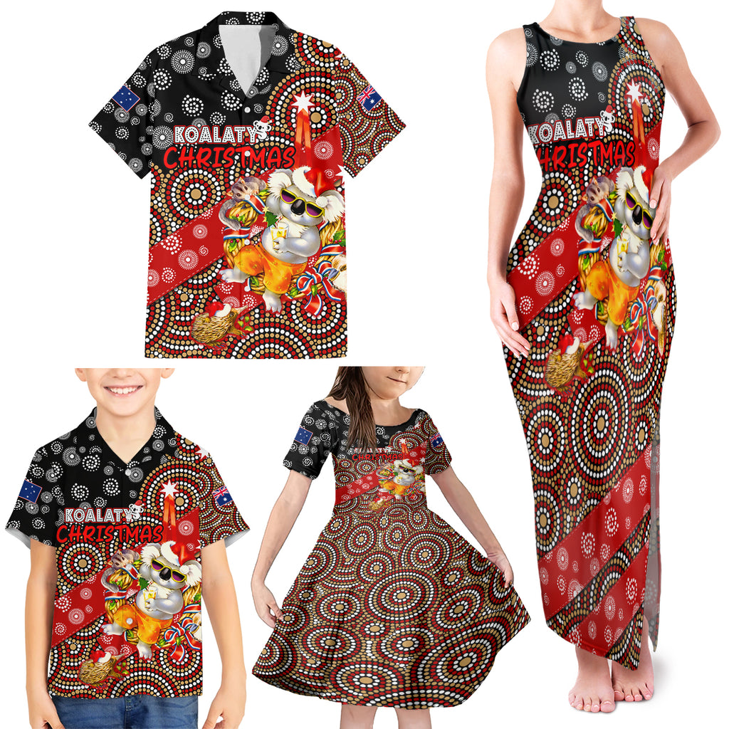 koalaty-christmas-family-matching-tank-maxi-dress-and-hawaiian-shirt-australia-koala-aboriginal