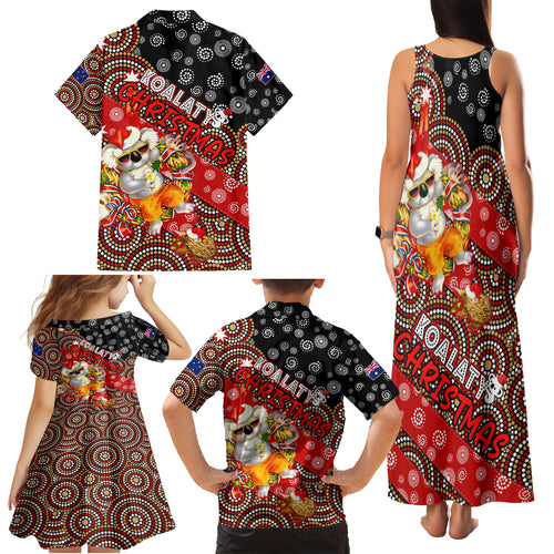 koalaty-christmas-family-matching-tank-maxi-dress-and-hawaiian-shirt-australia-koala-aboriginal