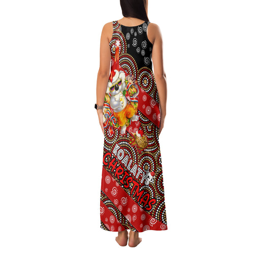 koalaty-christmas-family-matching-tank-maxi-dress-and-hawaiian-shirt-australia-koala-aboriginal