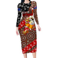 koalaty-christmas-long-sleeve-bodycon-dress-australia-koala-aboriginal