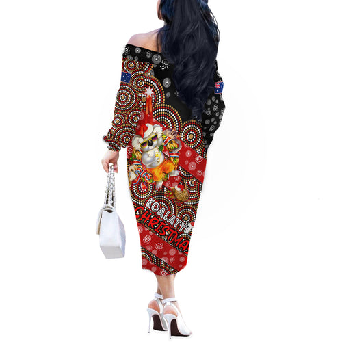 koalaty-christmas-off-the-shoulder-long-sleeve-dress-australia-koala-aboriginal