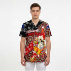 Koalaty Christmas Scrub Top Australia Koala Aboriginal - Aussie Hoodie
