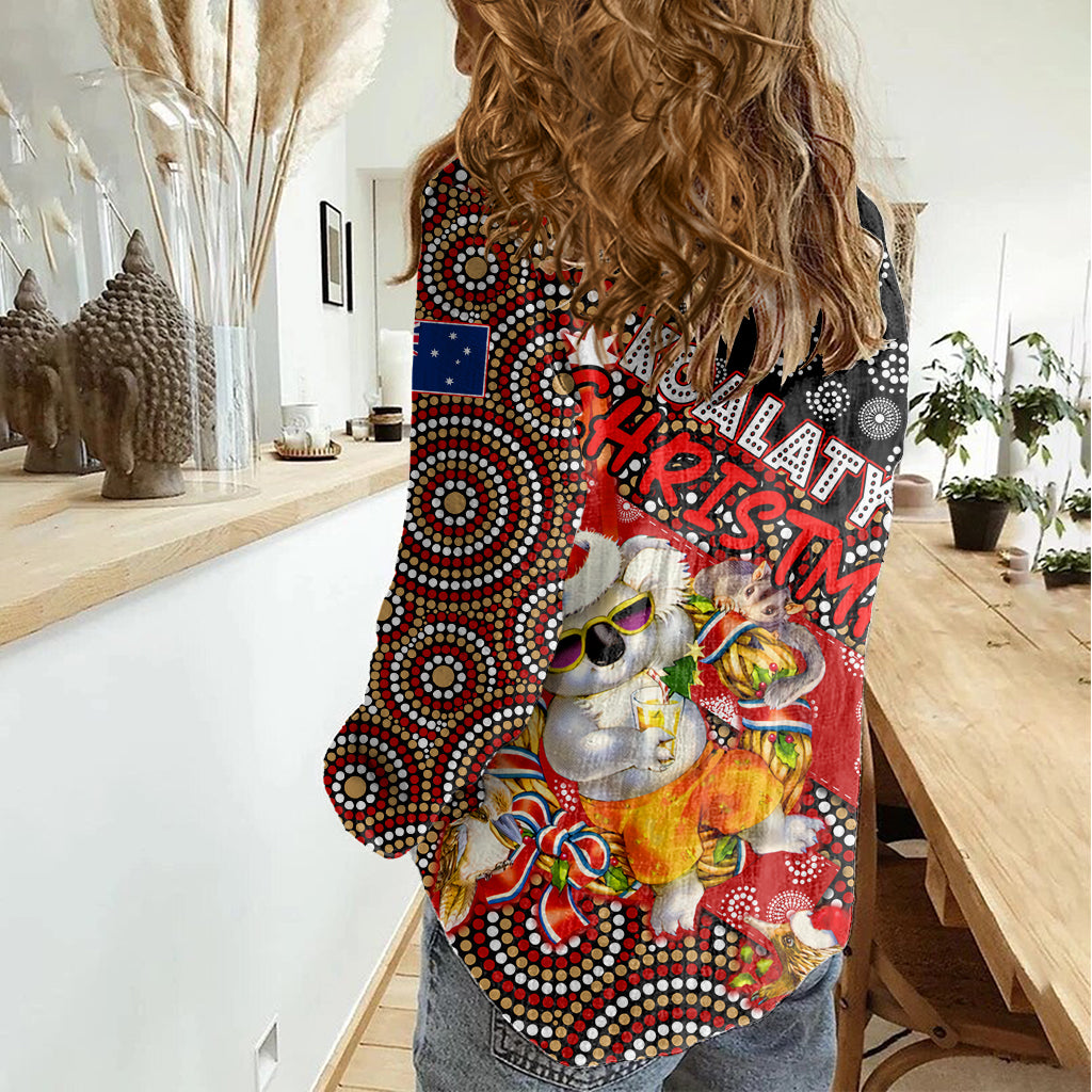 koalaty-christmas-women-casual-shirt-australia-koala-aboriginal