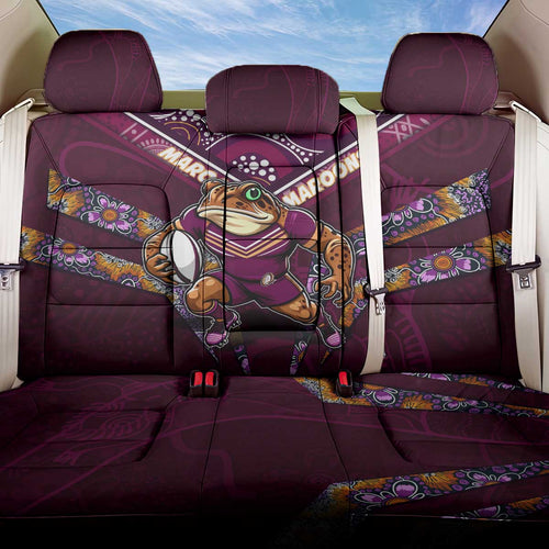 Queensland Maroons Back Car Seat Cover Mascot Rugby League