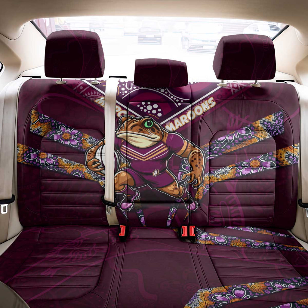 Queensland Maroons Back Car Seat Cover Mascot Rugby League