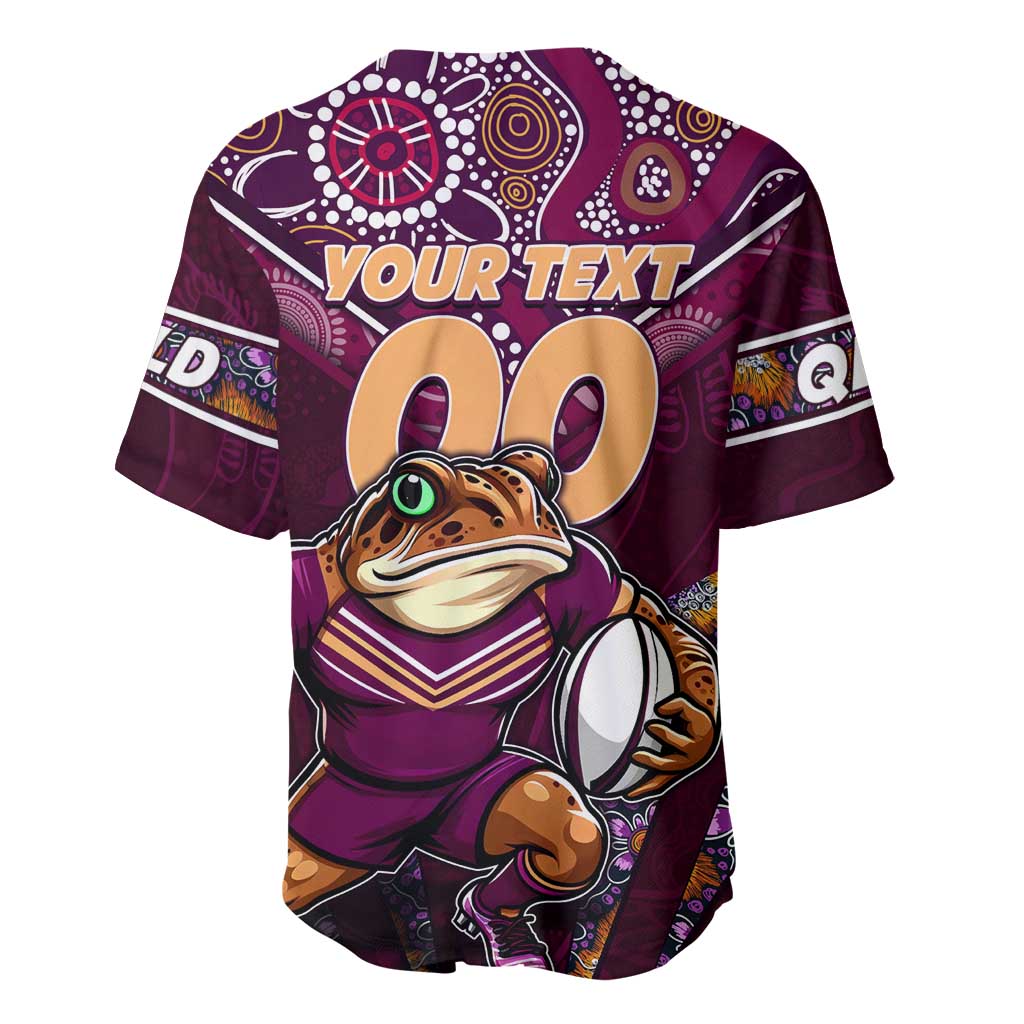 Personalised Queensland Maroons Baseball Jersey Mascot Rugby League