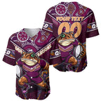 Personalised Queensland Maroons Baseball Jersey Mascot Rugby League