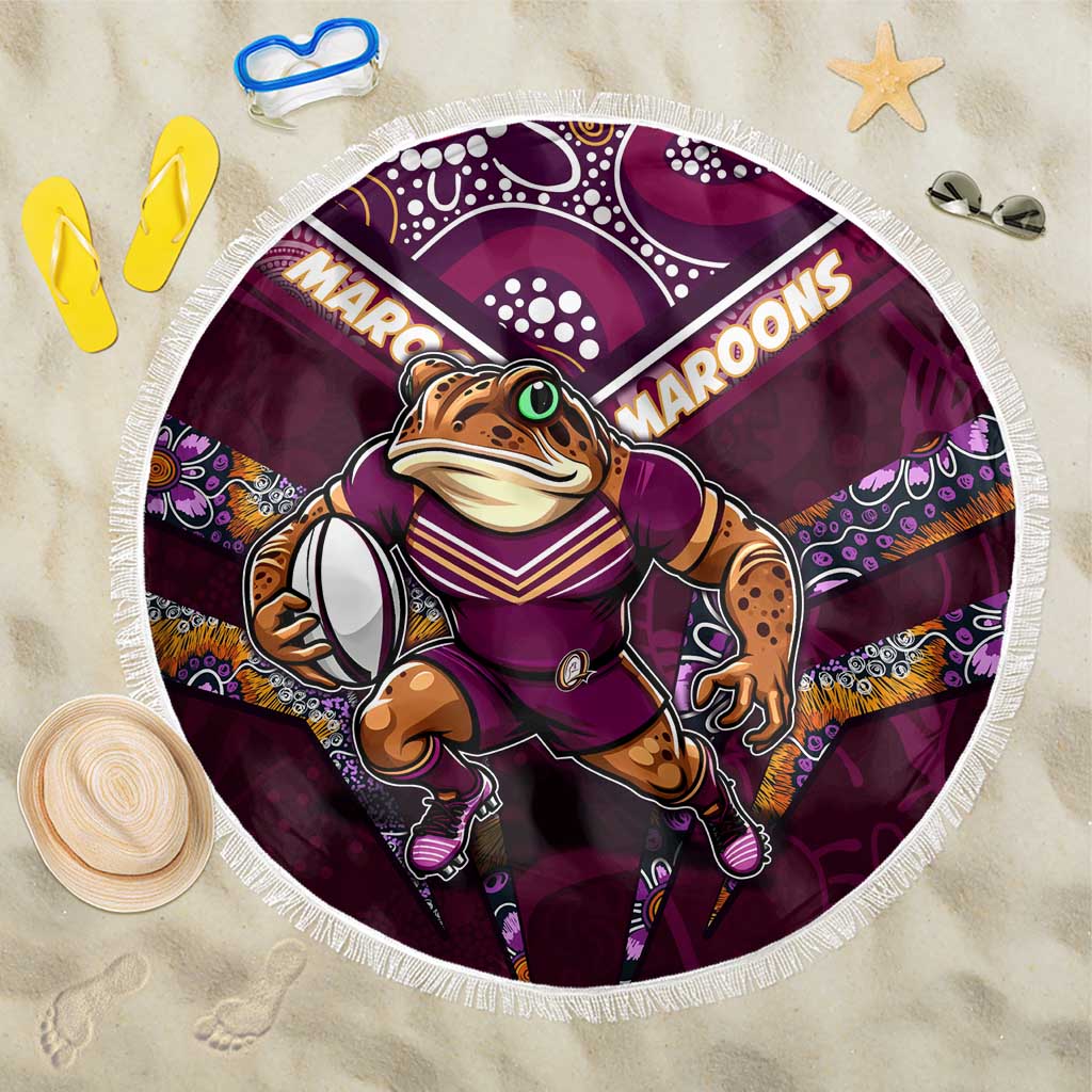 Queensland Maroons Beach Blanket Mascot Rugby League