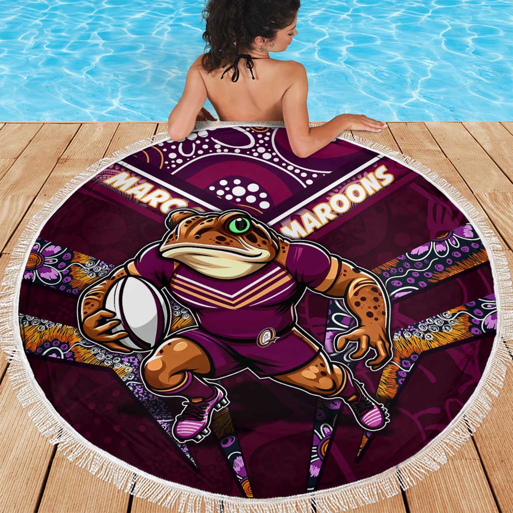 Queensland Maroons Beach Blanket Mascot Rugby League