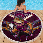 Queensland Maroons Beach Blanket Mascot Rugby League