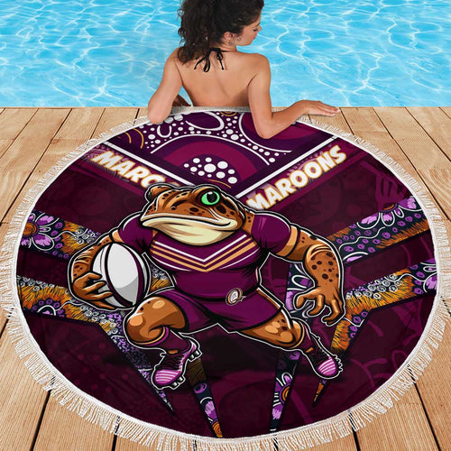 Queensland Maroons Beach Blanket Mascot Rugby League
