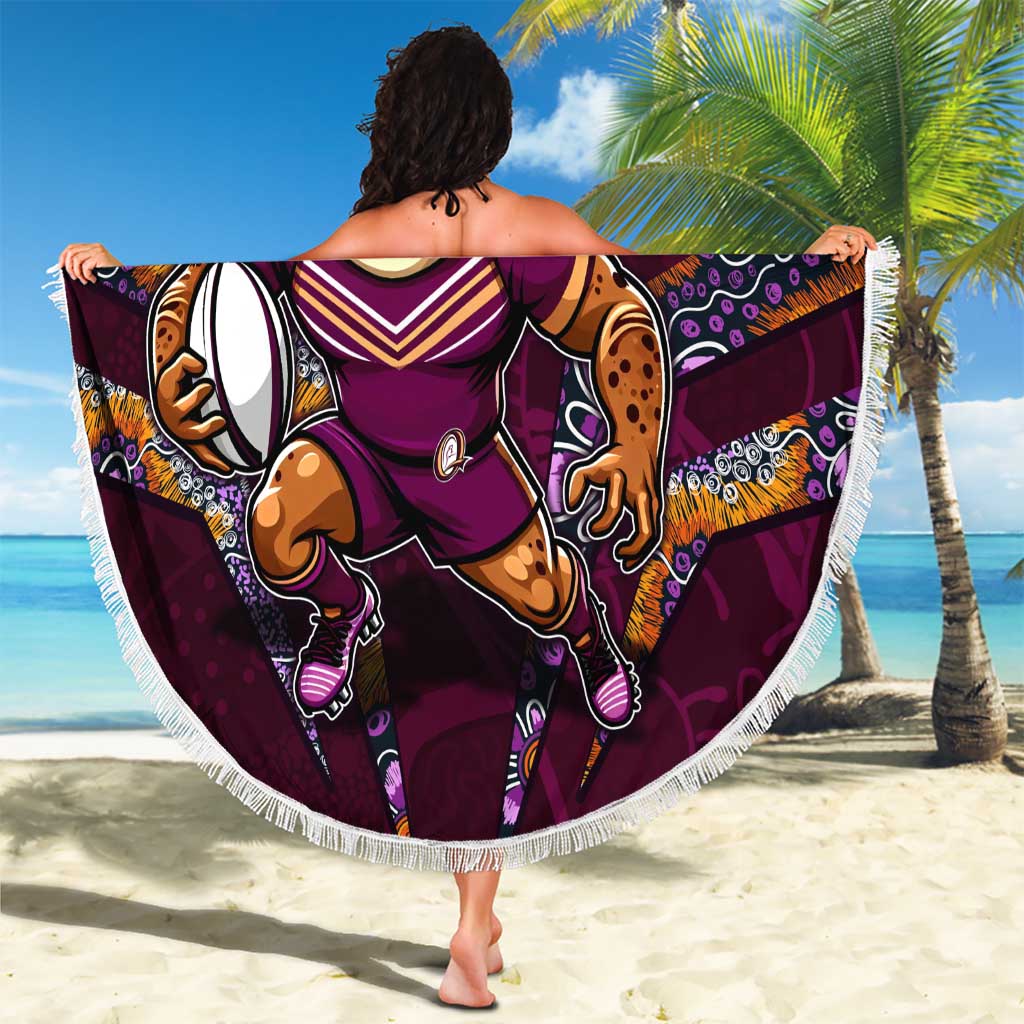 Queensland Maroons Beach Blanket Mascot Rugby League
