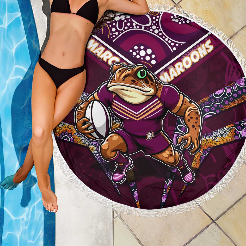 Queensland Maroons Beach Blanket Mascot Rugby League