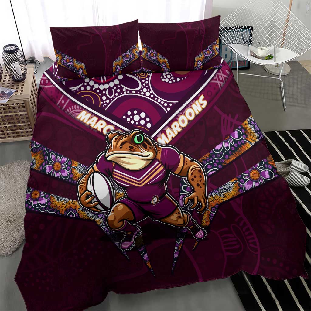 Queensland Maroons Bedding Set Mascot Rugby League
