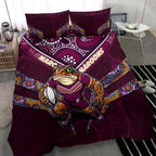 Queensland Maroons Bedding Set Mascot Rugby League