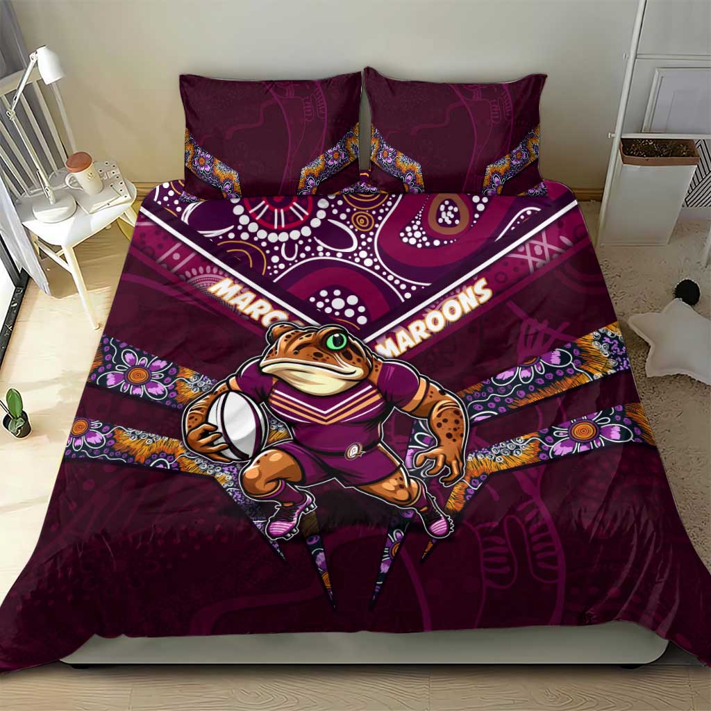 Queensland Maroons Bedding Set Mascot Rugby League