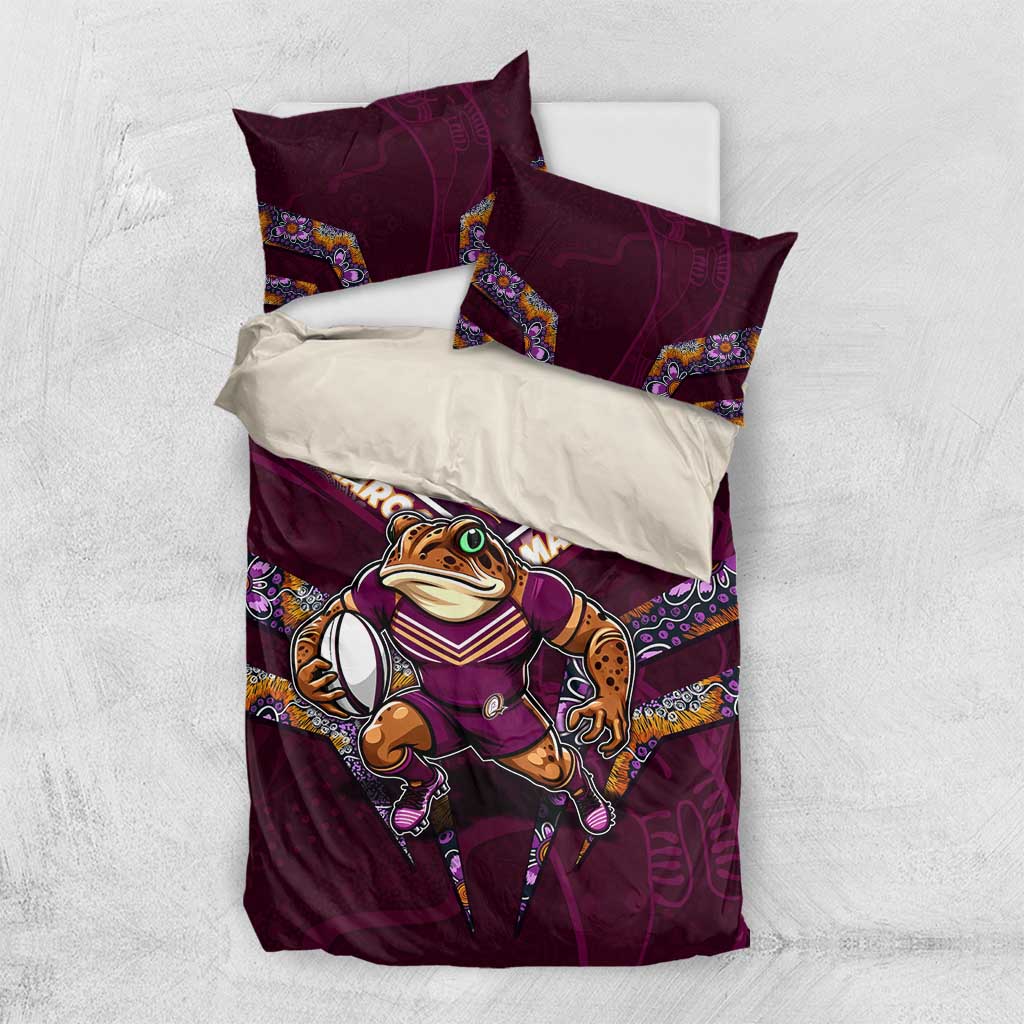 Queensland Maroons Bedding Set Mascot Rugby League