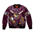 Personalised Queensland Maroons Bomber Jacket Mascot Rugby League