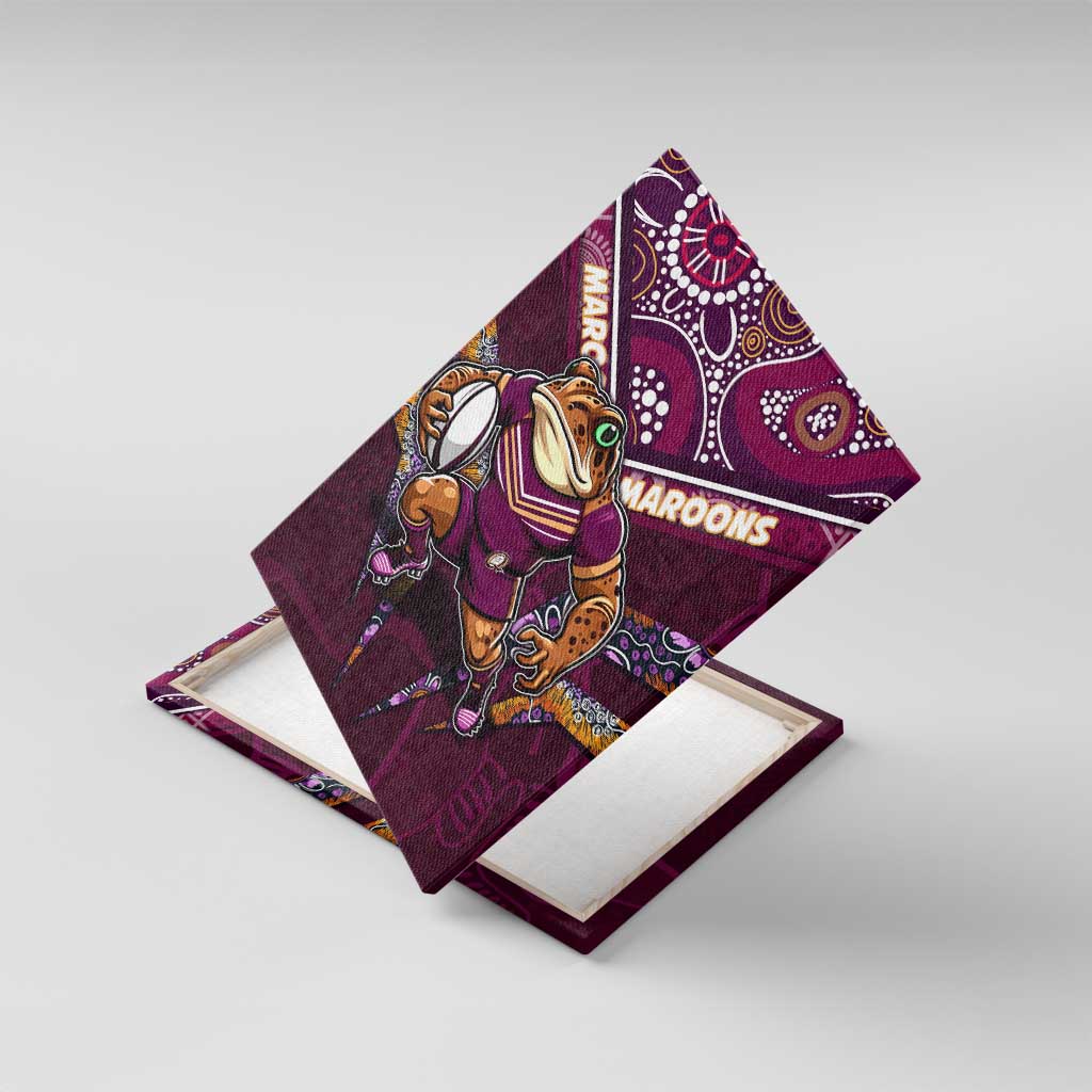 Queensland Maroons Canvas Wall Art Mascot Rugby League