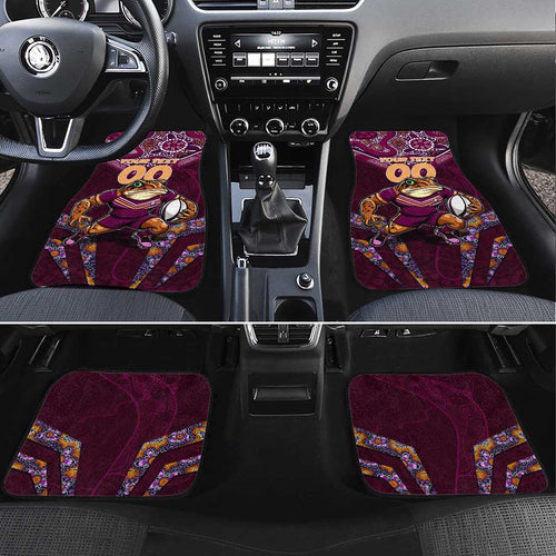 Queensland Maroons Car Mats Mascot Rugby League