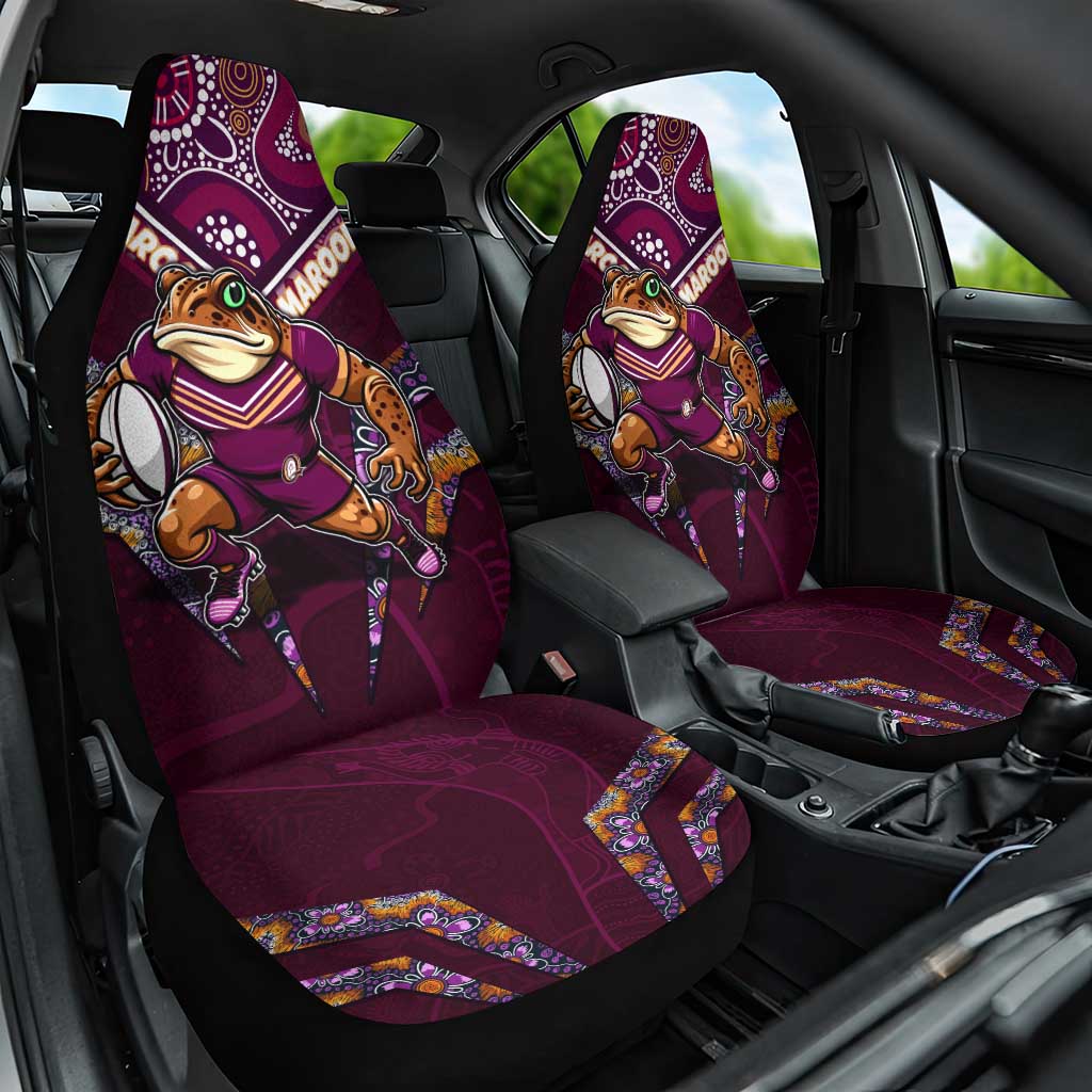 Queensland Maroons Car Seat Cover Mascot Rugby League