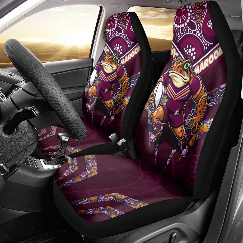 Queensland Maroons Car Seat Cover Mascot Rugby League