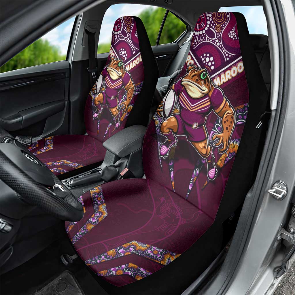 Queensland Maroons Car Seat Cover Mascot Rugby League